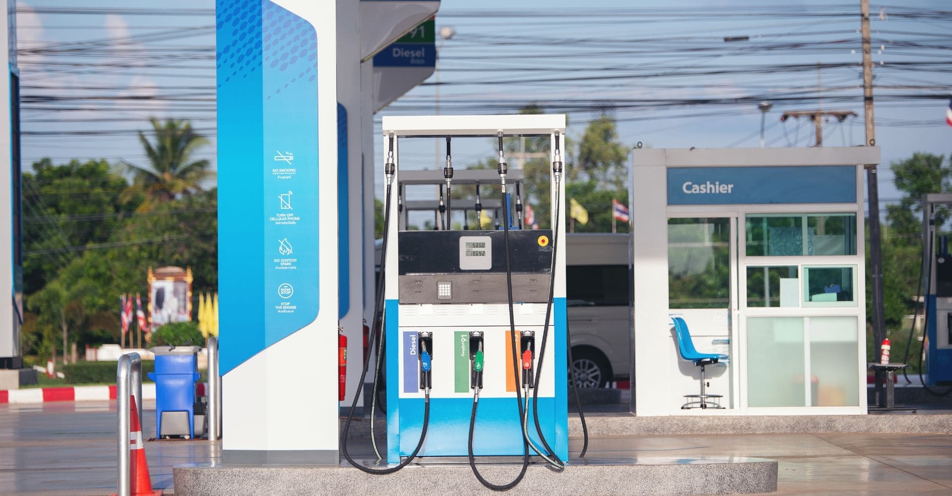 a gas station in Barbados 